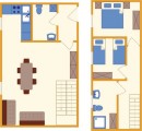 Apartmaji Rombon - tloris apartmaja tip D 2-sobni